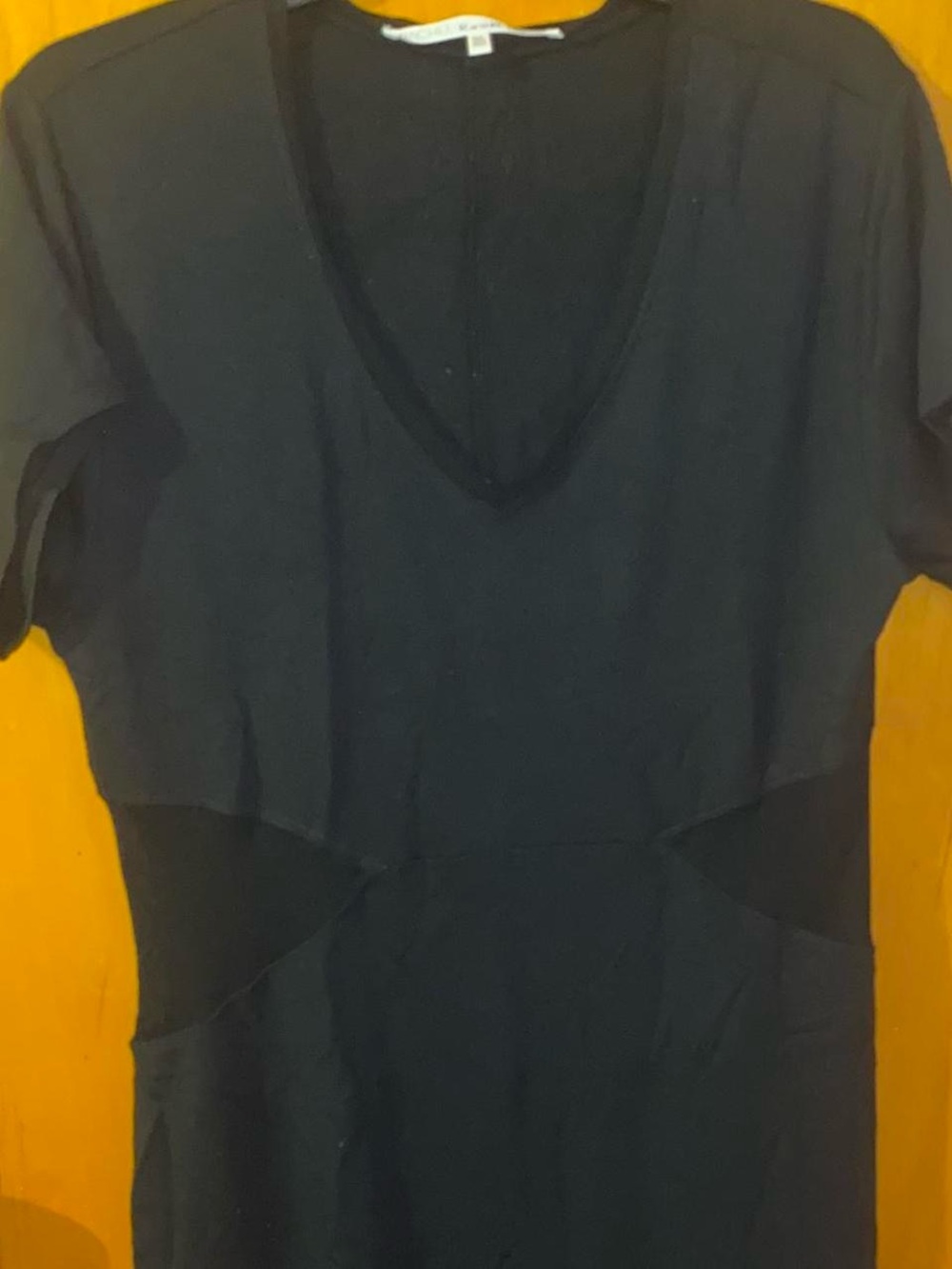Rachel Rachel Roy sheath dress with mesh cutouts